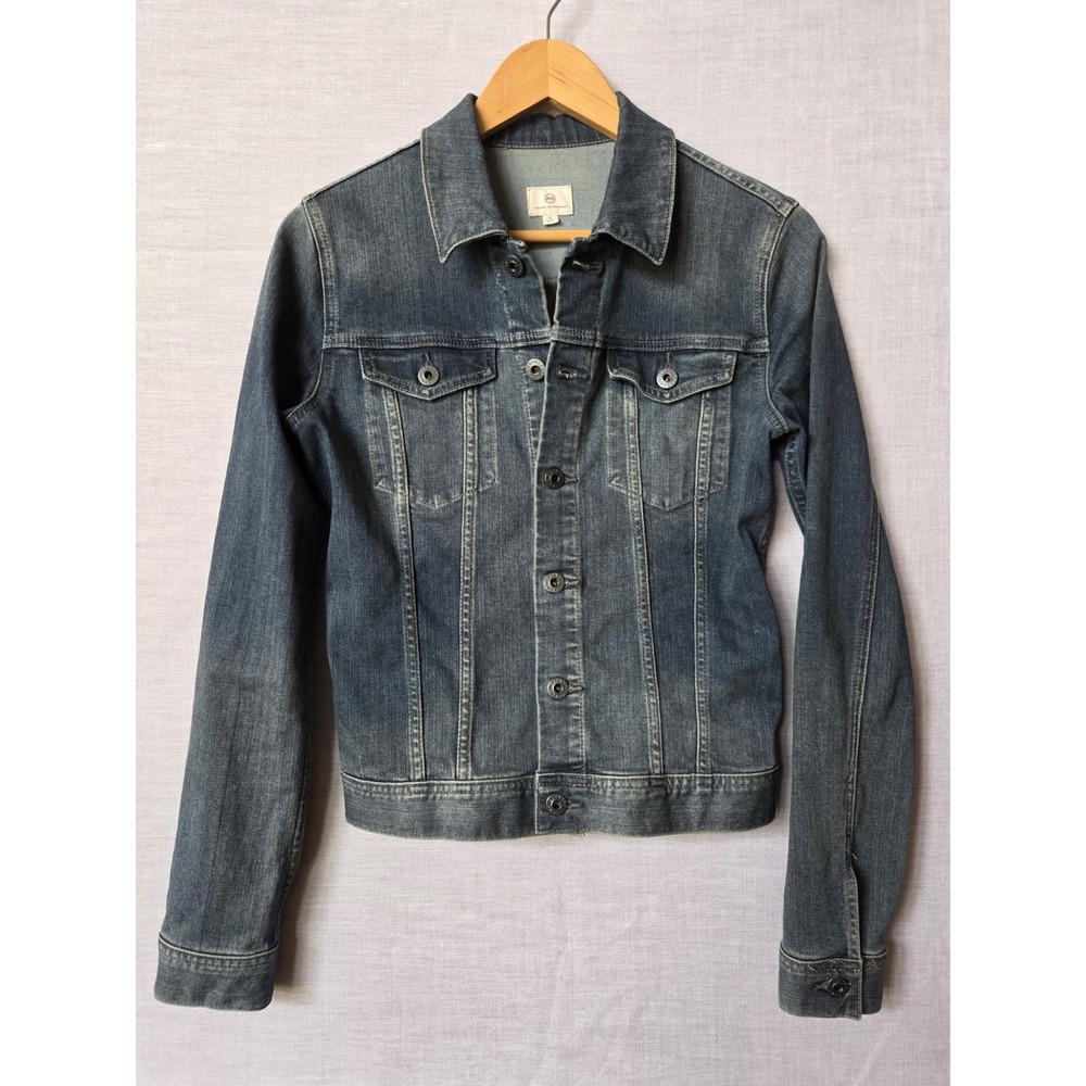 AG Adriano Goldschmied Denim Jacket Womens Robyn Fitted Stretch Trucker Medium